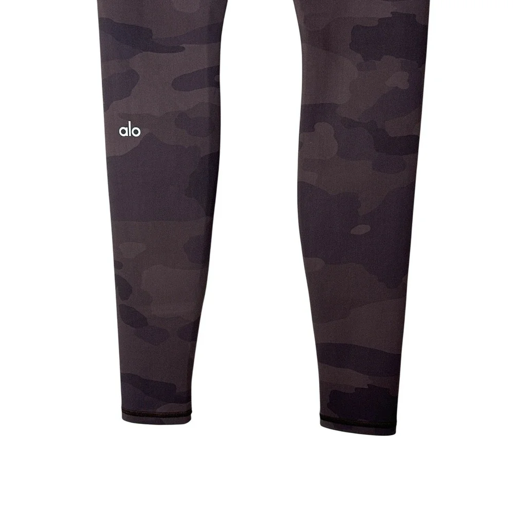 Alo Yoga High‎ Waist Camp Vapor Leggings Women's XS Camouflage Athletic Gym